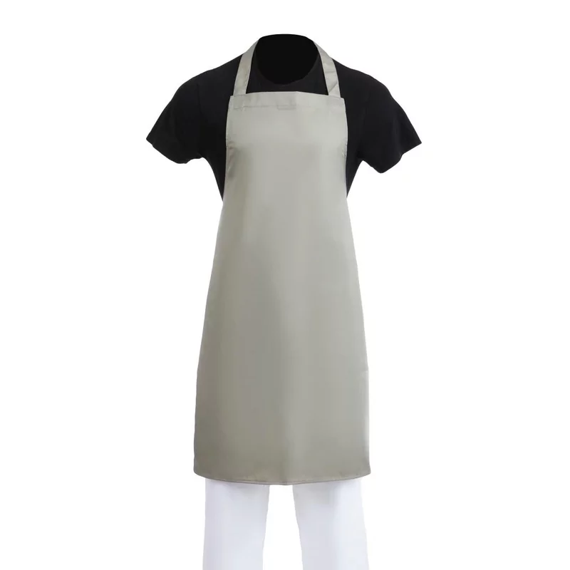 Whites halterschort polyester-katoen olijfgroen