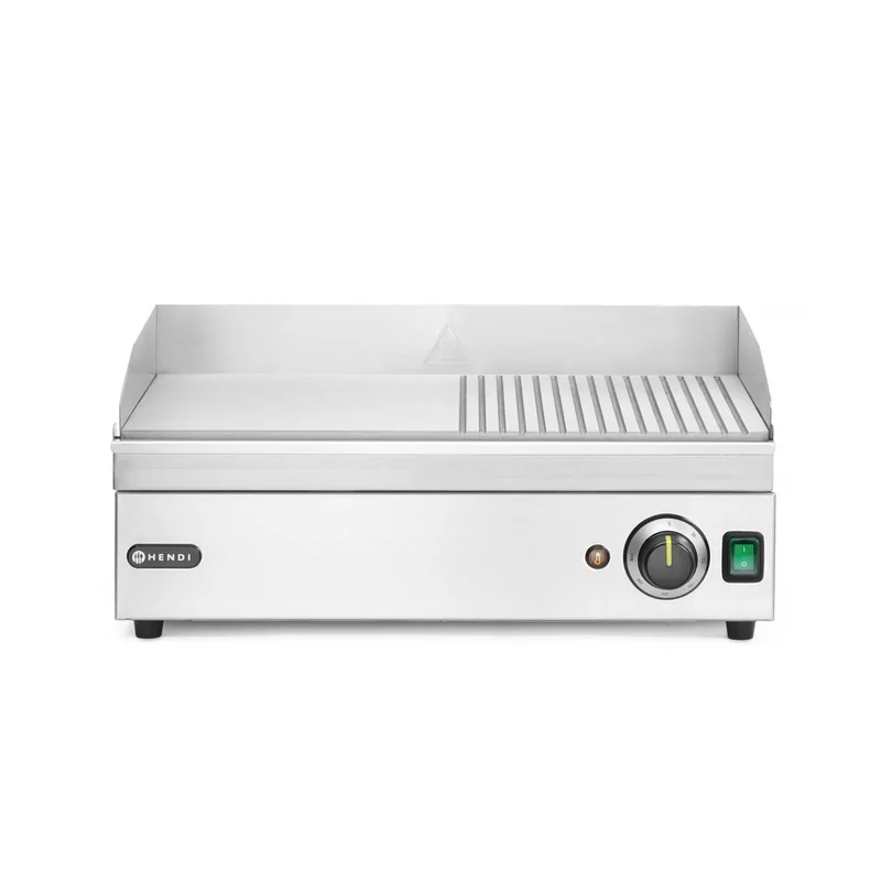 Griddle half ribbed