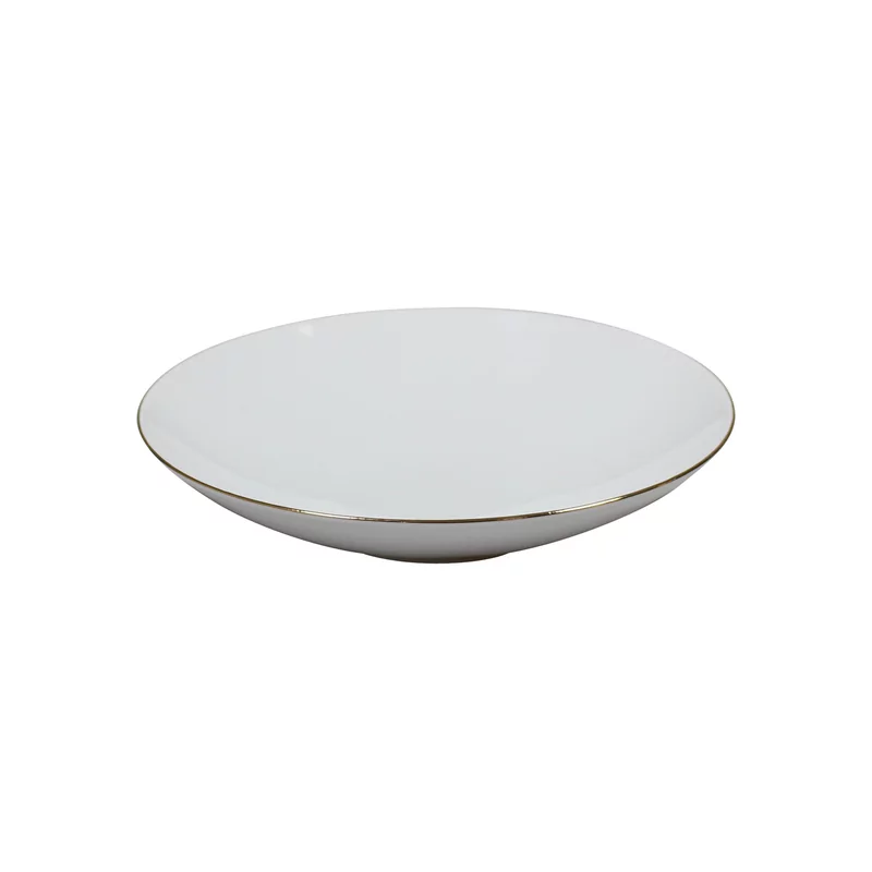Q Basic gold Coupe Deep Plate 25cm