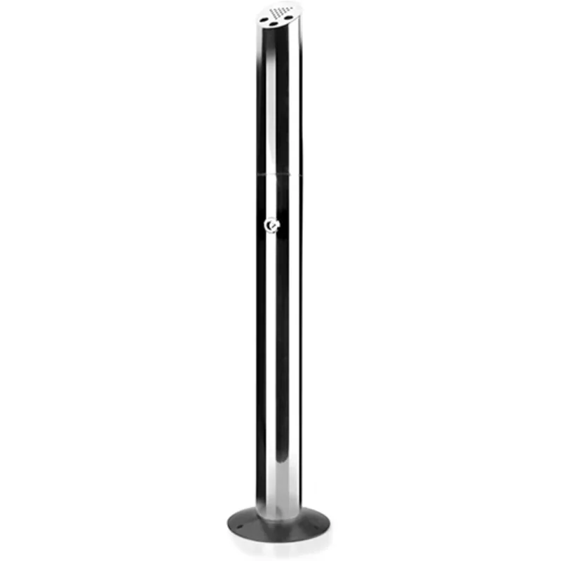 Cendrier inox D80xH920mm