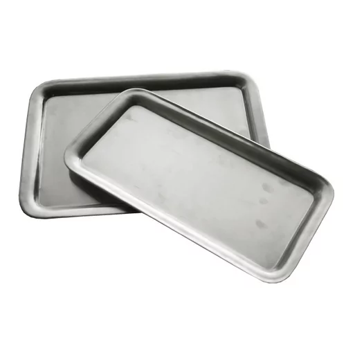 Plateau à café rectangulaire inox 165x300mm