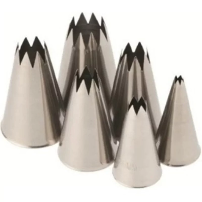 Spuitjes inox kartel set 6st D4-5-6-8-10-12mm