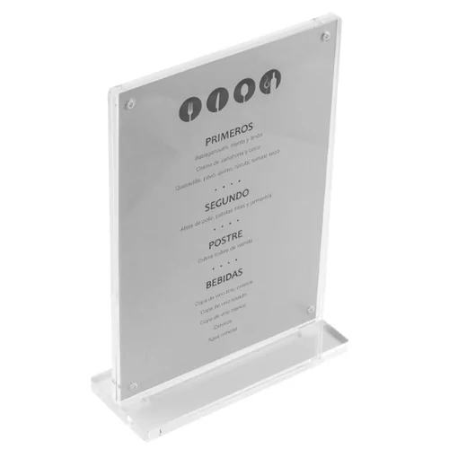 Menuhouder plexi H190xB130mm