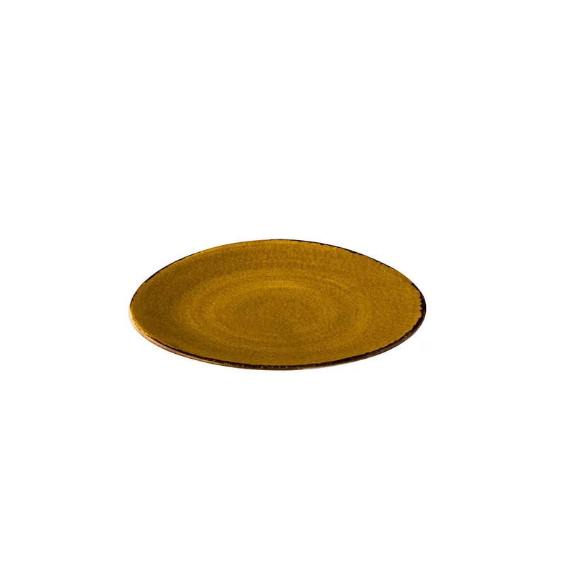 Jersey plate triangle yellow 17 cm