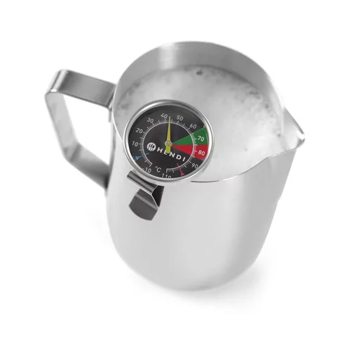 Milk frothing thermometer