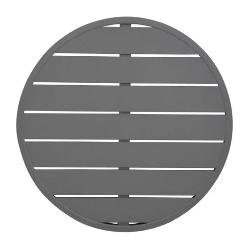 Plateau de table rond en aluminium Bolero gris foncÃ© 580 mm
