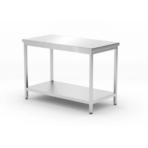 Table centrale avec étagère – vissée, profondeur 600 mm