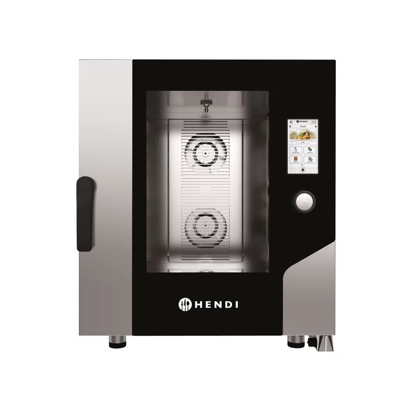 Four à vapeur à convection – Toucher 7 x GN 1/1, électrique, avec vapeur directe et écran tactile contrôlé