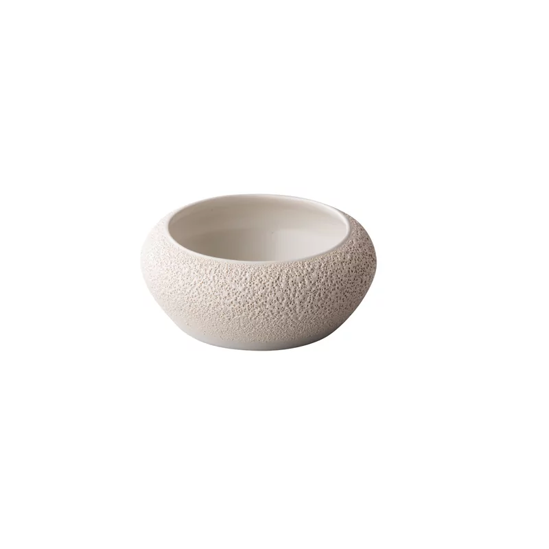 Vulcanic kom gebogen wit S 12 x 5 cm