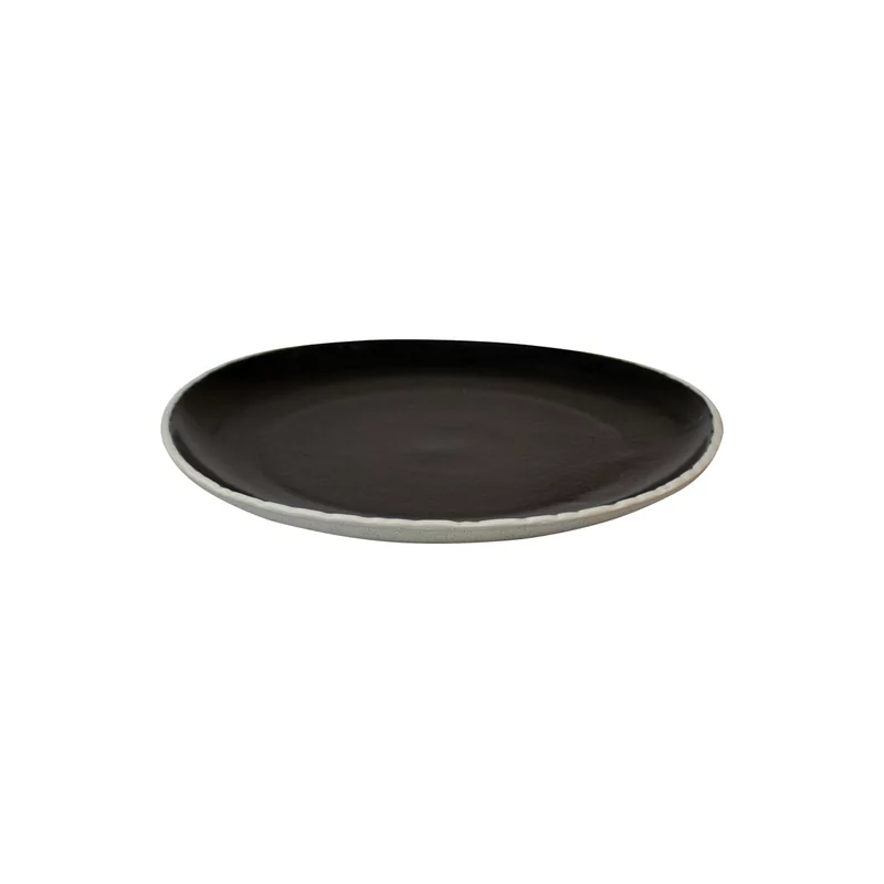 Natura black plate 22 cm