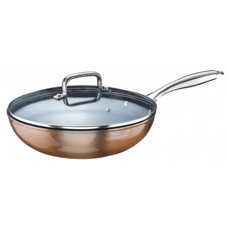 Pintinox Materic wok avec couvercle D280xH95mm