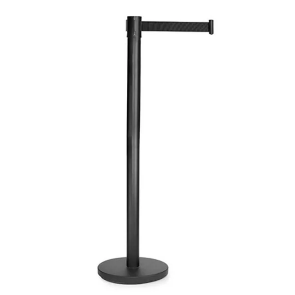 Séparateur noir avec bande 2m D350xH900mm