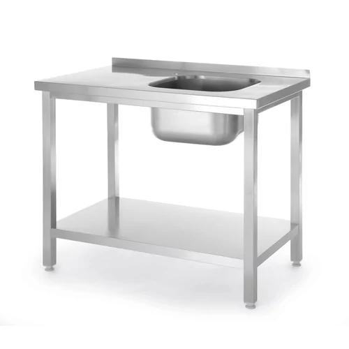 Table d’évier avec étagère, vissée