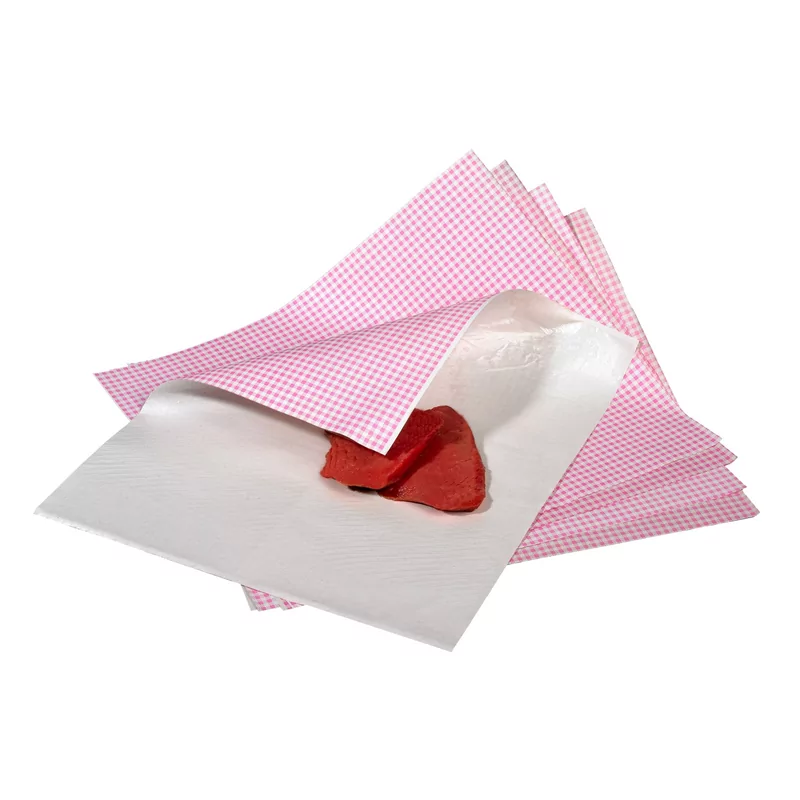 Papier duplex vichy 33x40cm rose 15kg