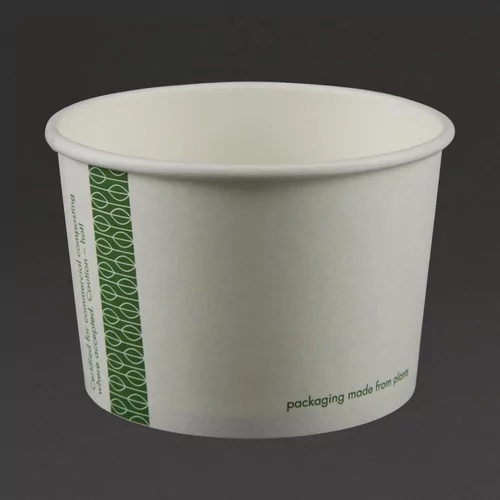 Bols Ã  soupe / glace compostables Vegware 230ml (lot de 1000)