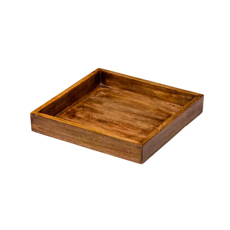 Rectangular serving platemangowood 30x30x5 cm