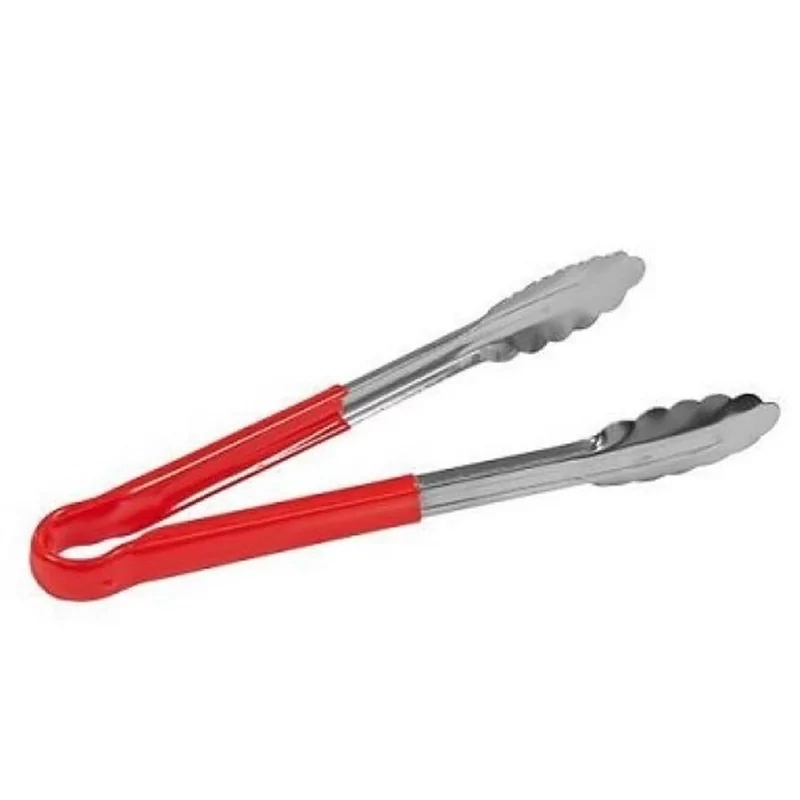 Pince à servir manche silicone 250xB40mm rouge