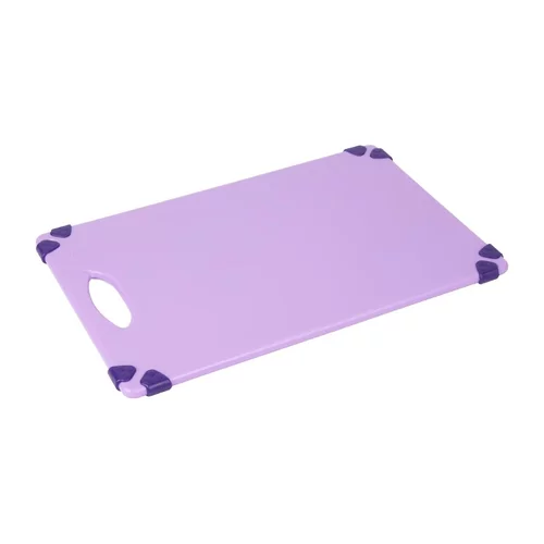 Planche Ã  dÃ©couper antidÃ©rapante professionnelle Hygiplas violette 458x306mm
