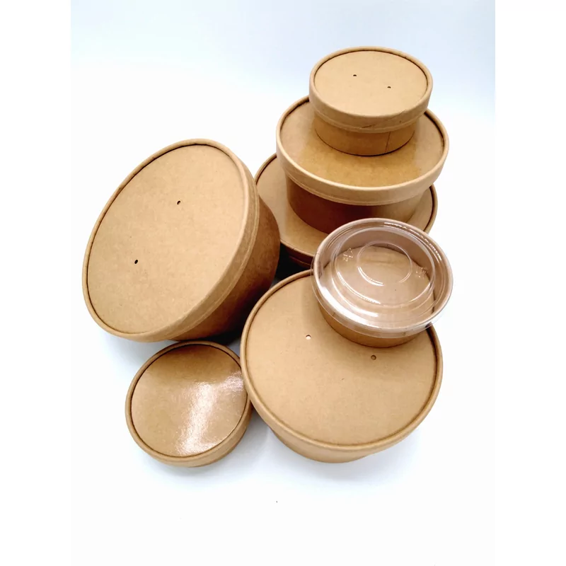 Salad bowl kraft pe 500ml148*131*46 300 pièces