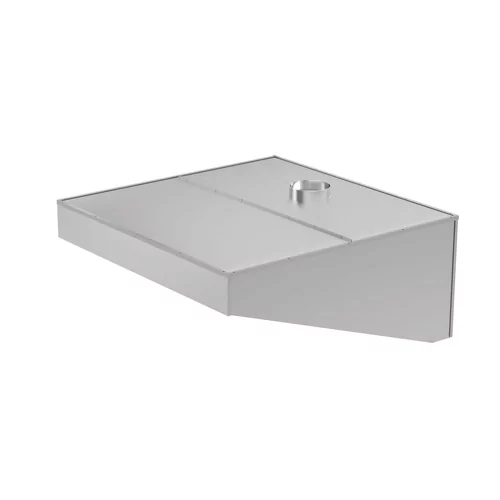 Extractor hood, angled, wall-mounted, bolted