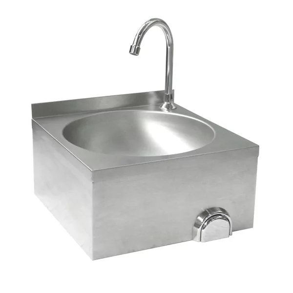 Washbasin knee operated