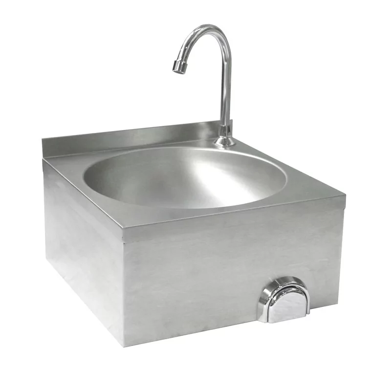 Washbasin knee operated