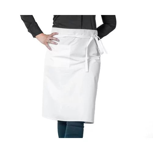 Basic tablier 100% coton L70x100cm blanc