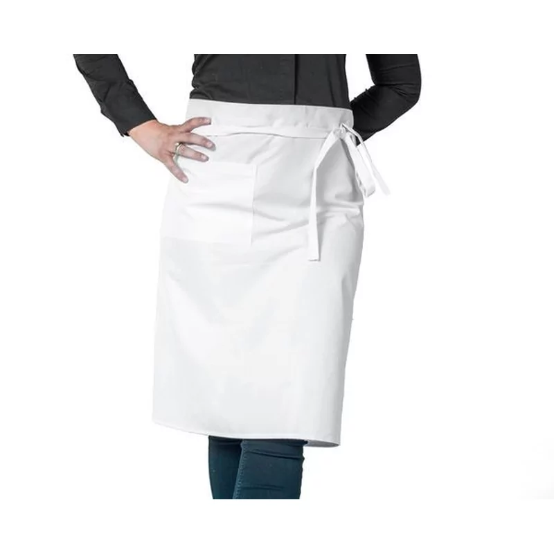 Basic tablier 100% coton L70x100cm blanc