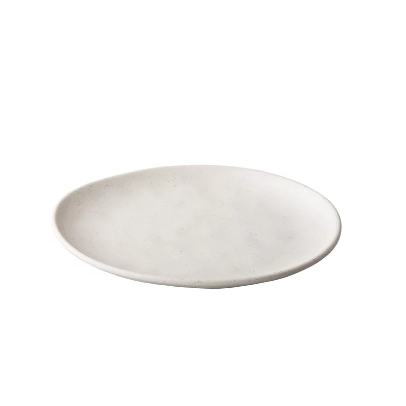 Pebble Cream organic plate 26,5 cm