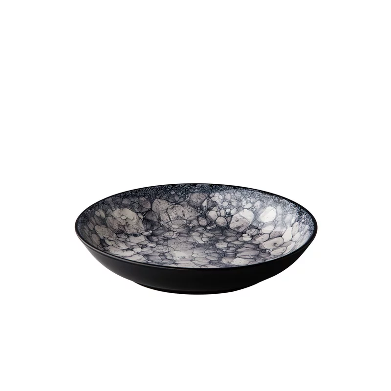Bubble bord diep zwart 21 cm