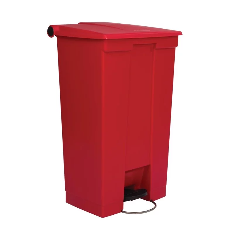 Conteneur Ã  pÃ©dale Rubbermaid rouge 87L