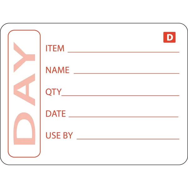 Hygiplas oplosbare voedseletiketten voorbereide gerechten (250 stuks)