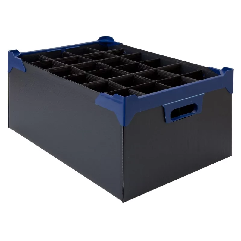 BoÃ®te de transport pour verres Ã  pied Beaumont 500x345x200mm (lot de 5)