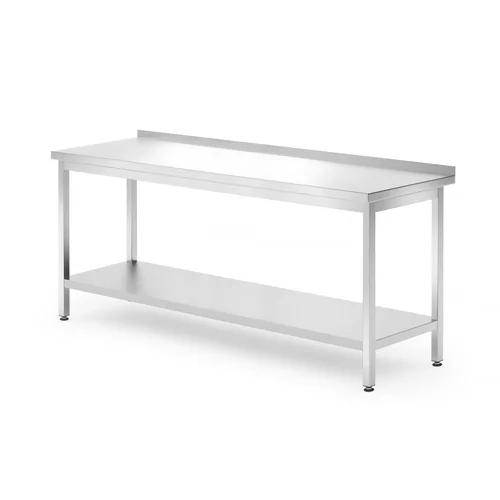 Table murale avec étagère – boulonnée, profondeur 700 mm