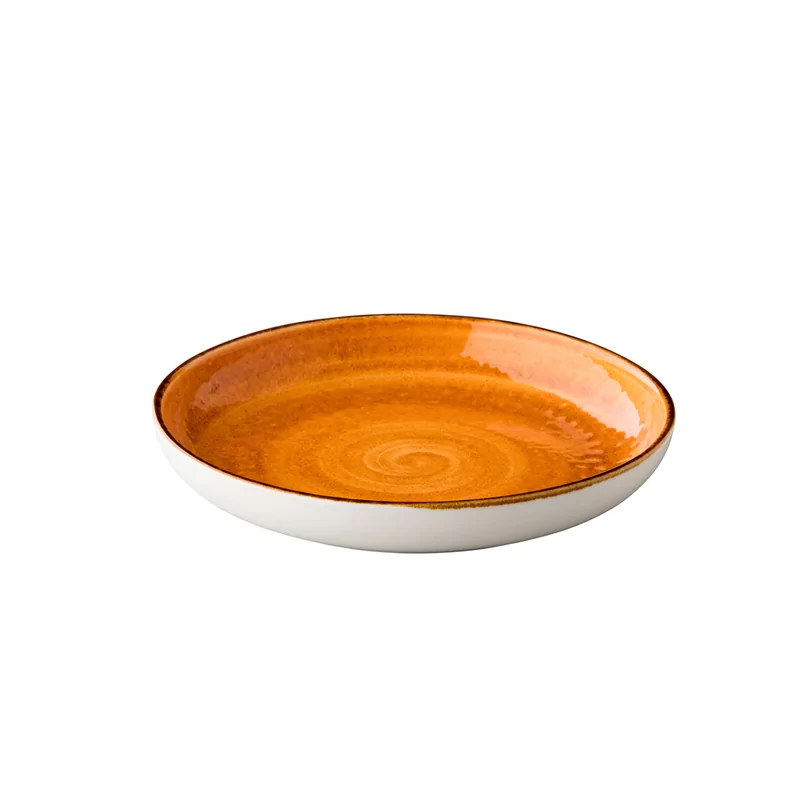 Jersey deep round plate orange 26,5 cm