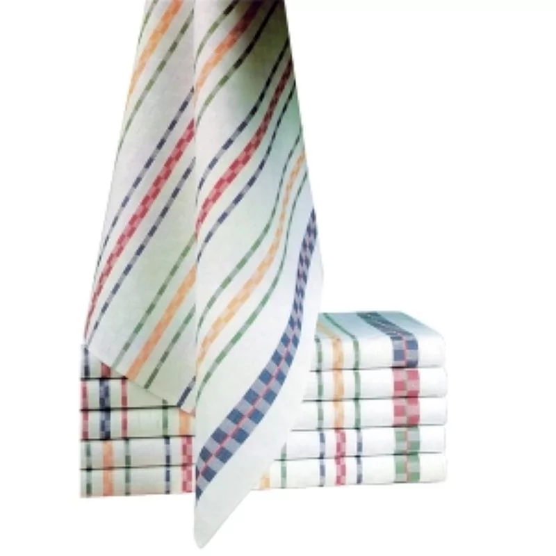 Keukenhanddoek Technicolor 65x65cm 100% katoen 96gr 6st