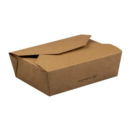 Cartons alimentaires compostables No5 Vegware 1,05L (lot de 150)