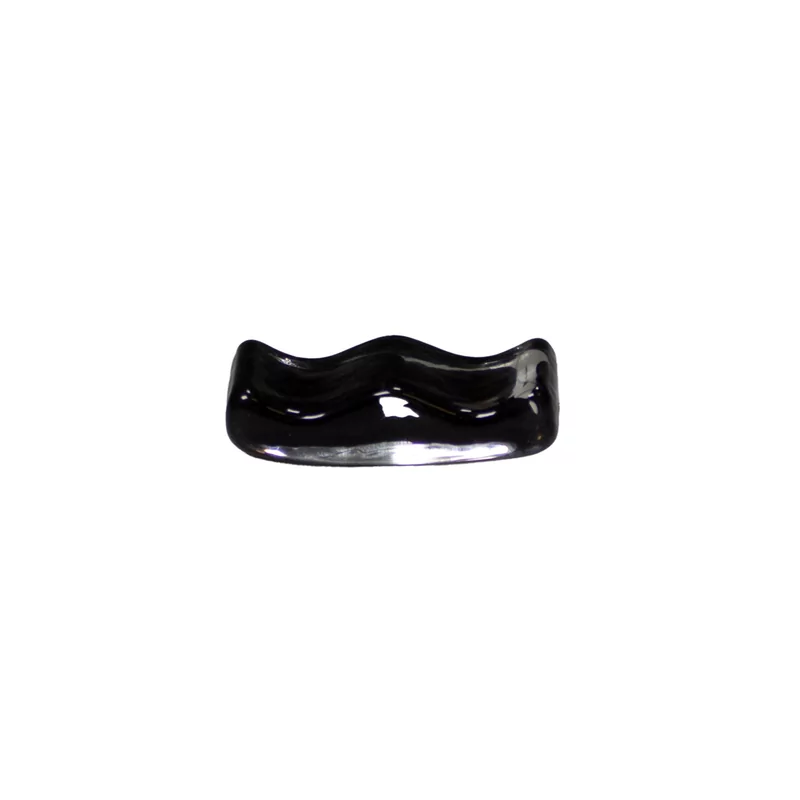 Bestekhouder glas black swirl 6 x 2,5 x 1,5 cm