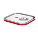 Couvercle gastronorme avec bord en silicone