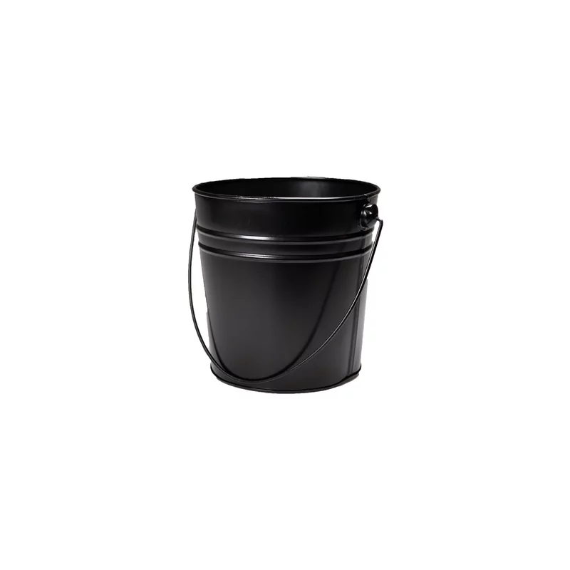 Stainless steel serving bucket 16 cm black