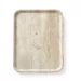 Serving tray with melamine laminate, non slip, with wood design