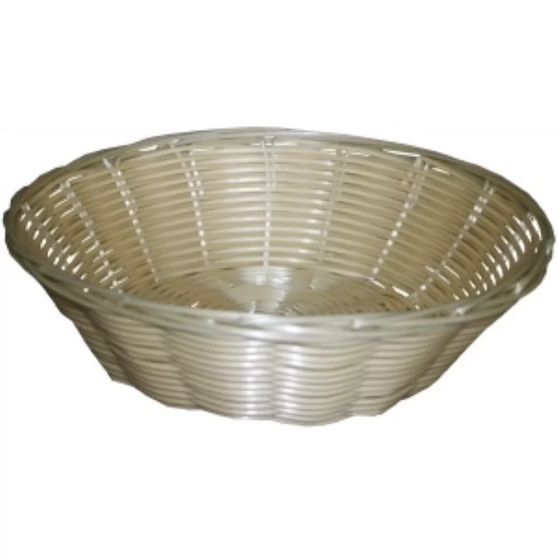 Corbeille à pain poly-rotin ronde Ø220xH70mm