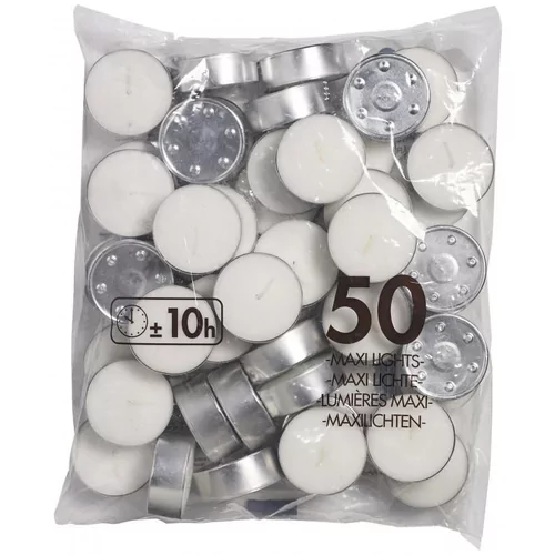 Tealight+cap 10h 2.4x6cm Bolsius 4x50pcs