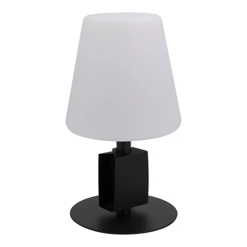 Lampe de table noire LED sans fil Securit Michelle avec 3 Ã©tiquettes ardoises amovibles