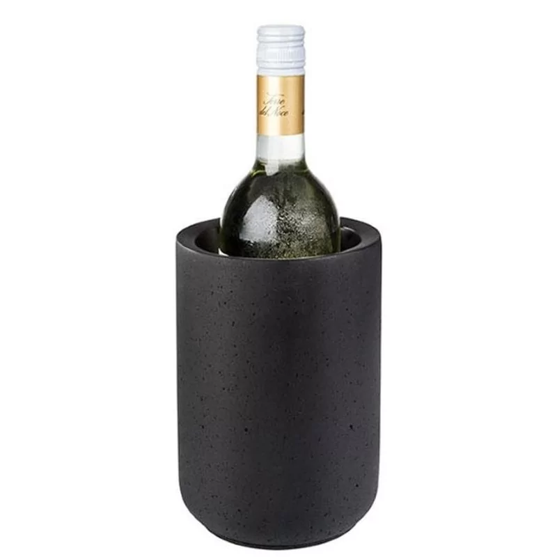 Wijnkoeler beton zwart D120xH190mm