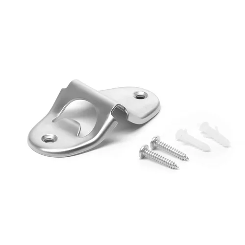 Wall mounted bottle opener