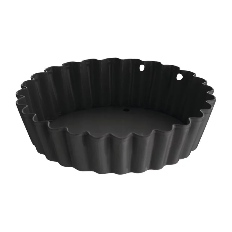 Moule Ã  tartelette cannelÃ© antiadhÃ©sif avec fond amovible Vogue 8 cm (x3)