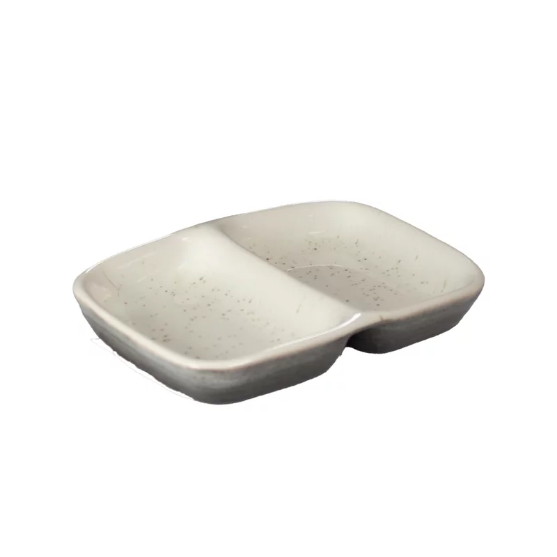 Cleo dip dish 2-sections 9.3 x 7 x 1.5 cm