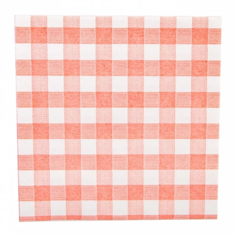 Serviettes car.rouge-bl. 33x33 1ply 2800