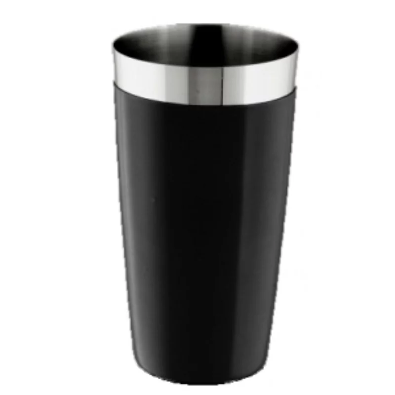 Shaker boston inox met coating zwart D90xH185mm 800ml